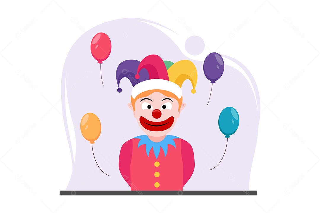 Ilustração do Dia da Mentira 01 de Abril Vetor EPS