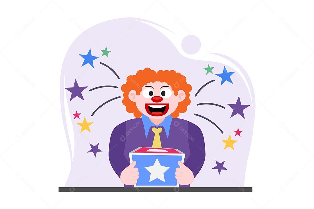 Ilustração do Dia da Mentira 01 de Abril Vetor EPS