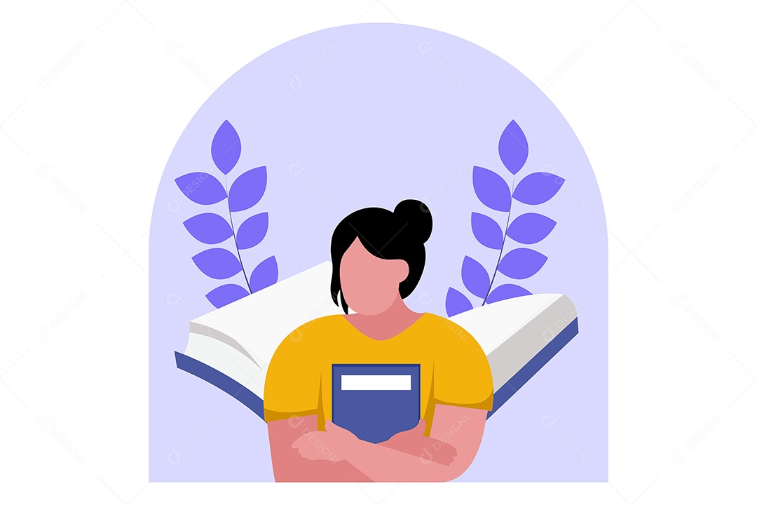 Ilustração do Dia Mundial do Livro Vetor EPS