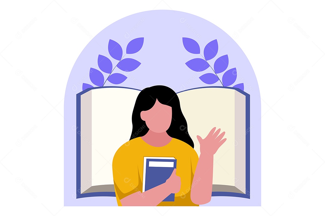 Ilustração do Dia Mundial do Livro Vetor EPS