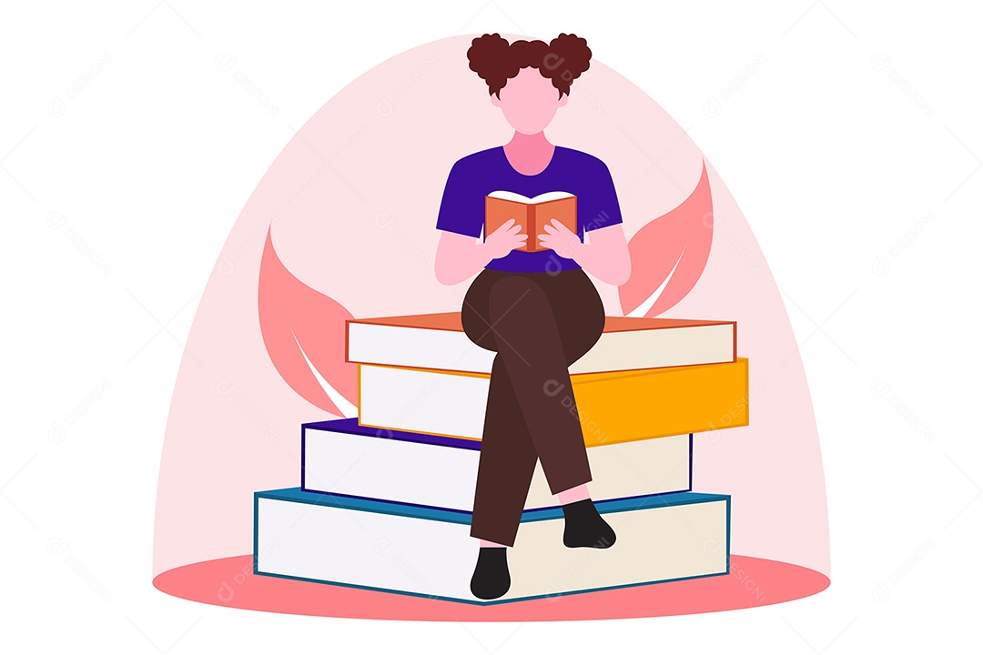 Ilustração do Dia Mundial do Livro Vetor EPS