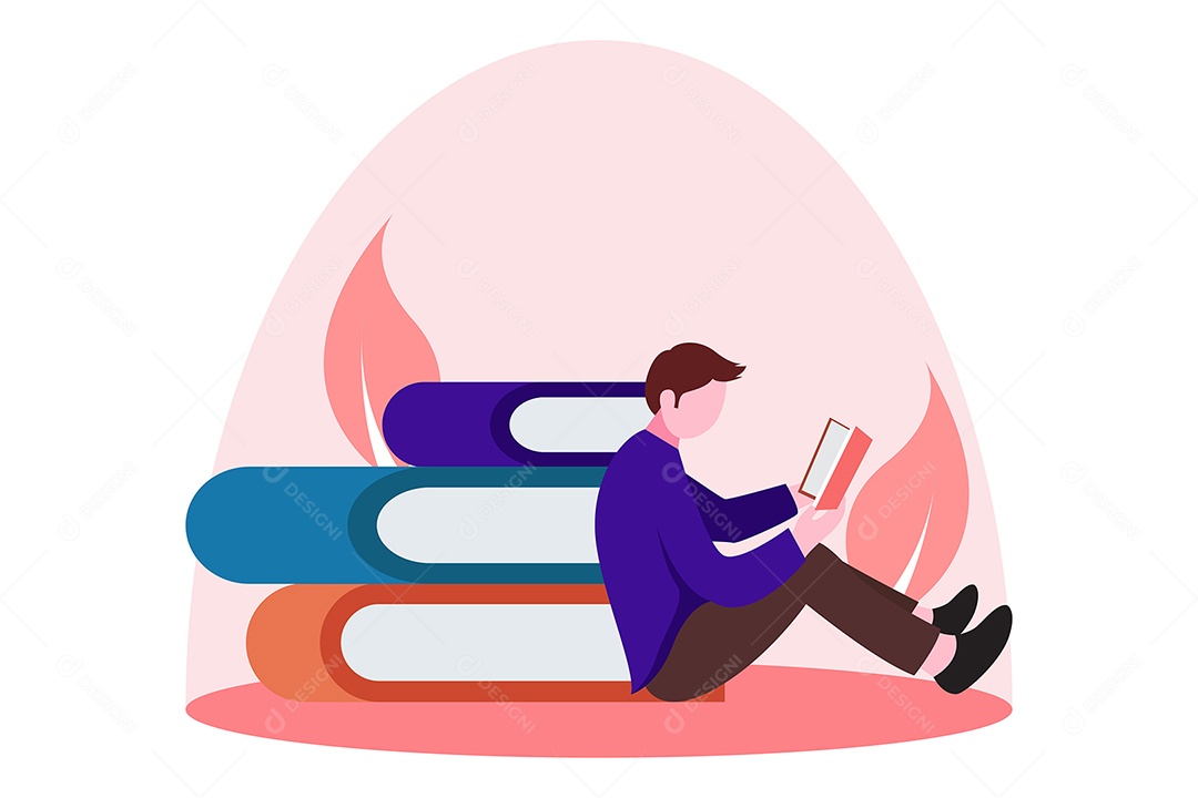 Ilustração do Dia Mundial do Livro Vetor EPS