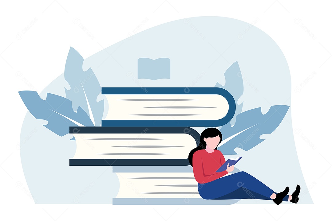 Ilustração do Dia Mundial do Livro Vetor EPS