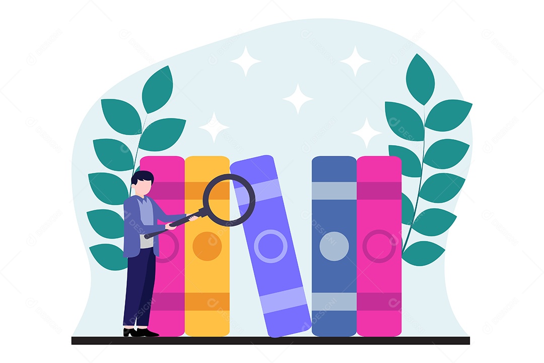 Ilustração do Dia Mundial do Livro Vetor EPS