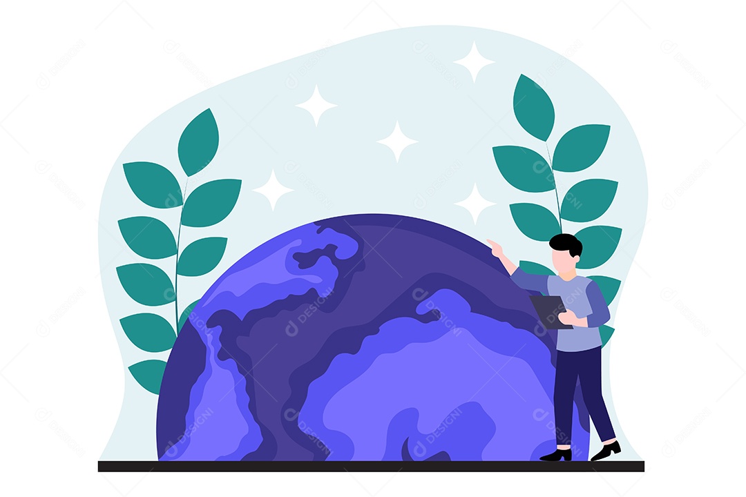 Ilustração do Dia Mundial do Livro Vetor EPS