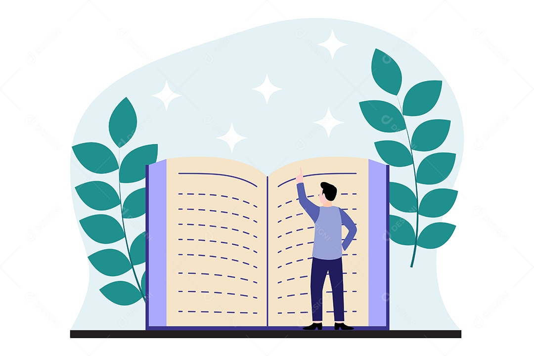 Ilustração do Dia Mundial do Livro Vetor EPS