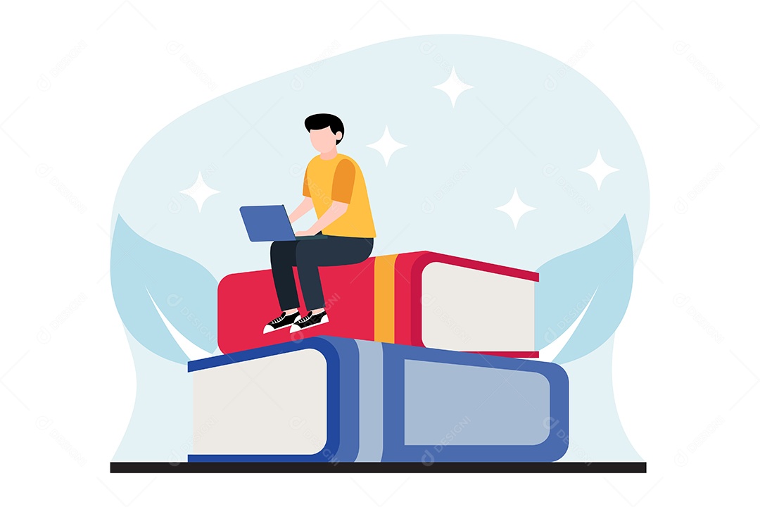 Ilustração do Dia Mundial do Livro Vetor EPS