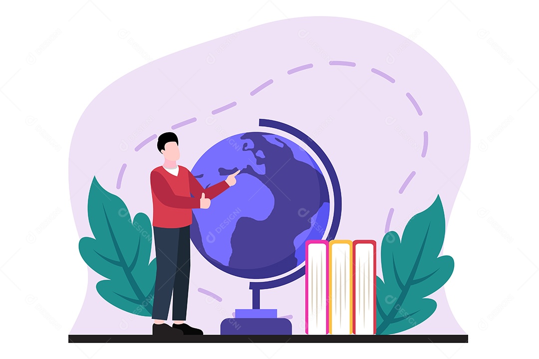 Ilustração do Dia Mundial do Livro Vetor EPS