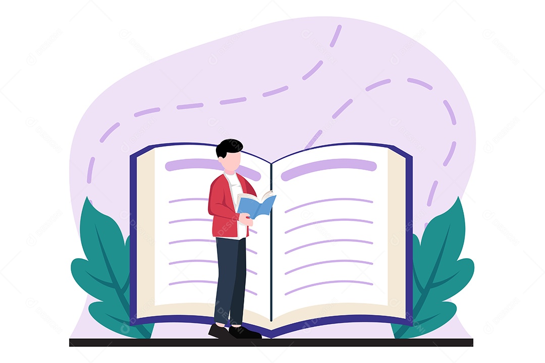 Ilustração do Dia Mundial do Livro Vetor EPS