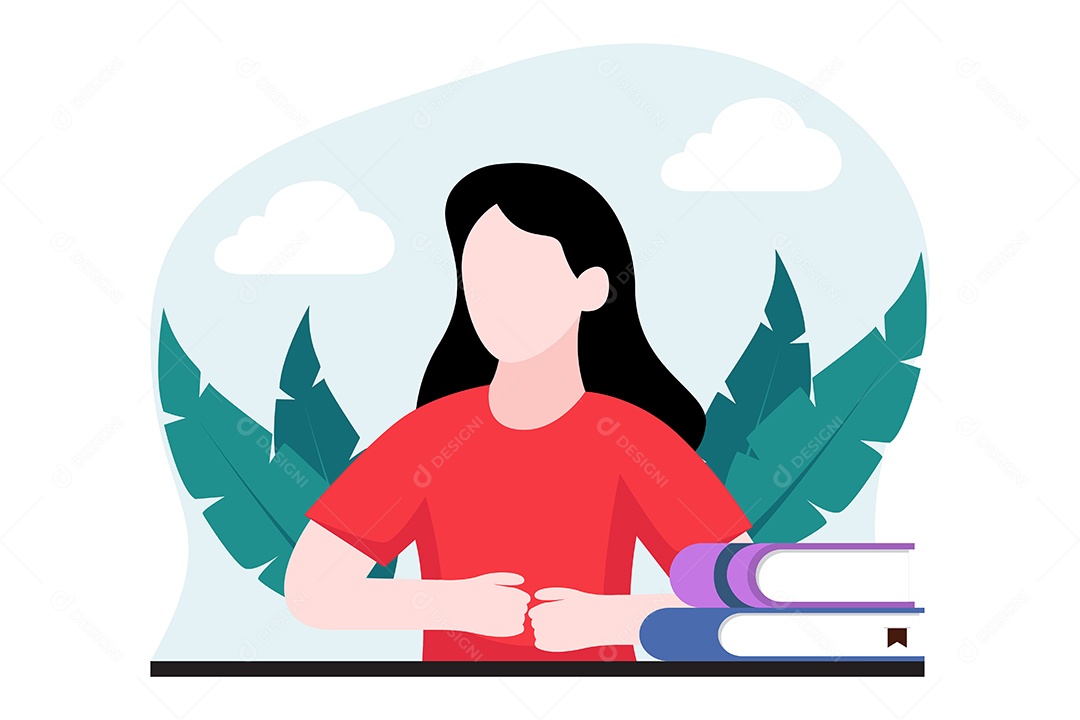 Ilustração do Dia Mundial do Livro Vetor EPS