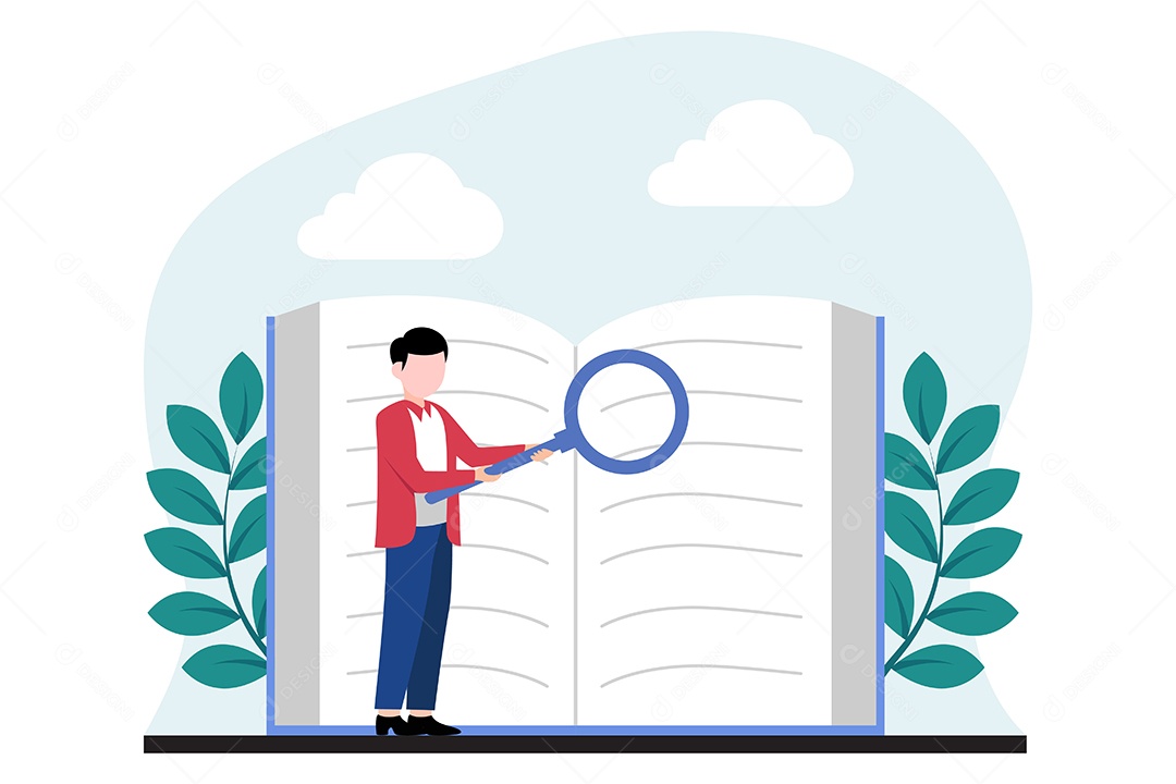 Ilustração do Dia Mundial do Livro Vetor EPS