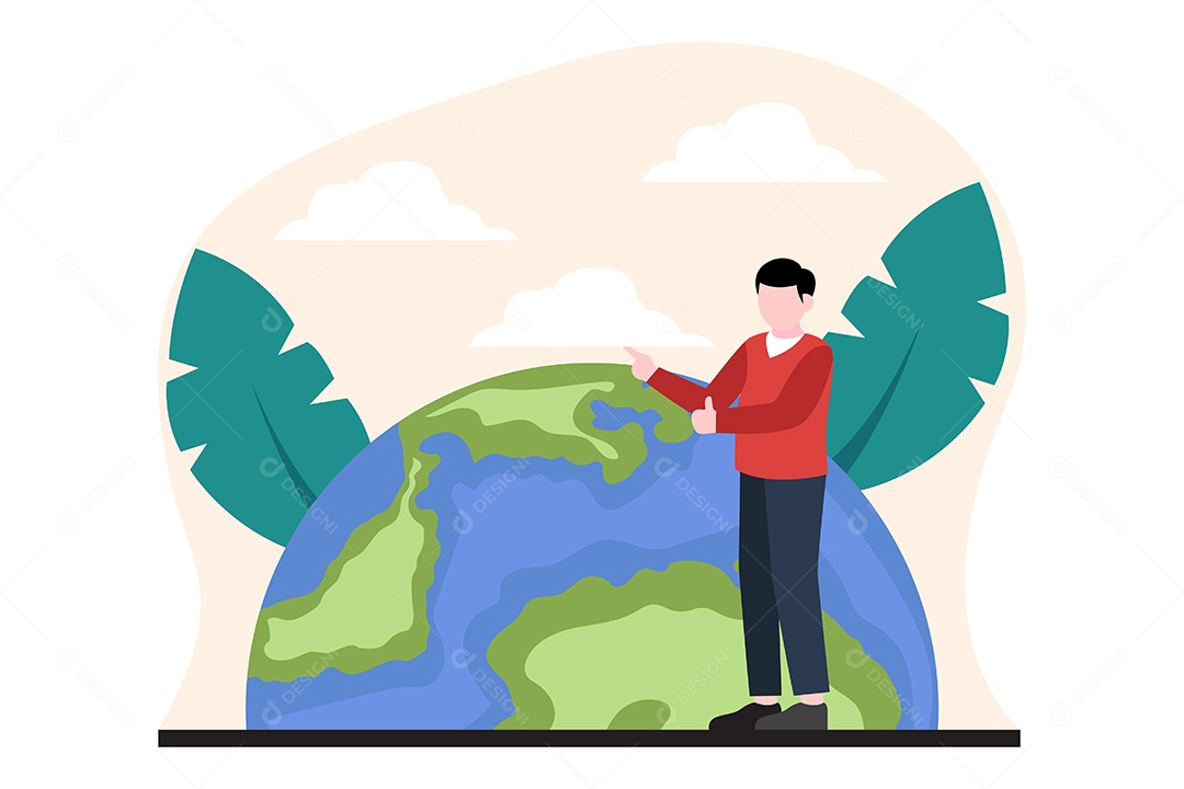 Ilustração do Dia Mundial do Livro Vetor EPS