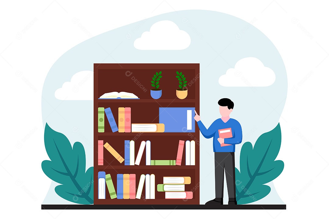 Ilustração do Dia Mundial do Livro Vetor EPS