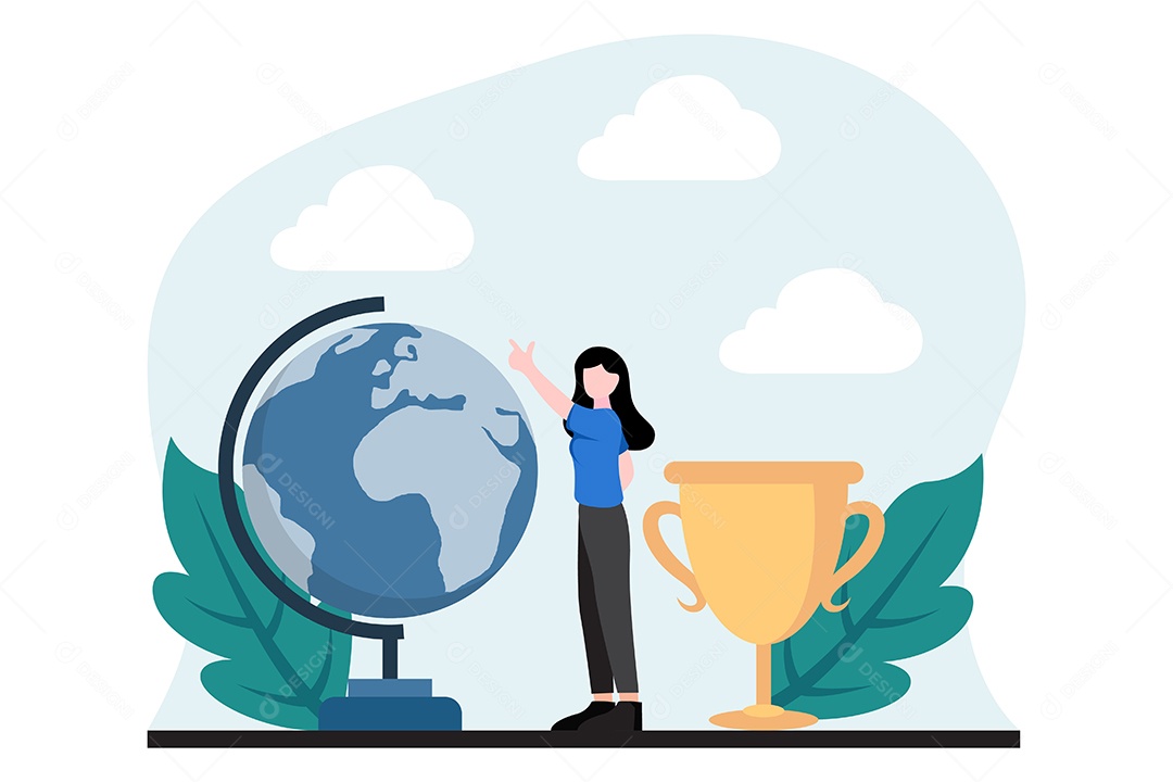 Ilustração do Dia Mundial do Livro Vetor EPS