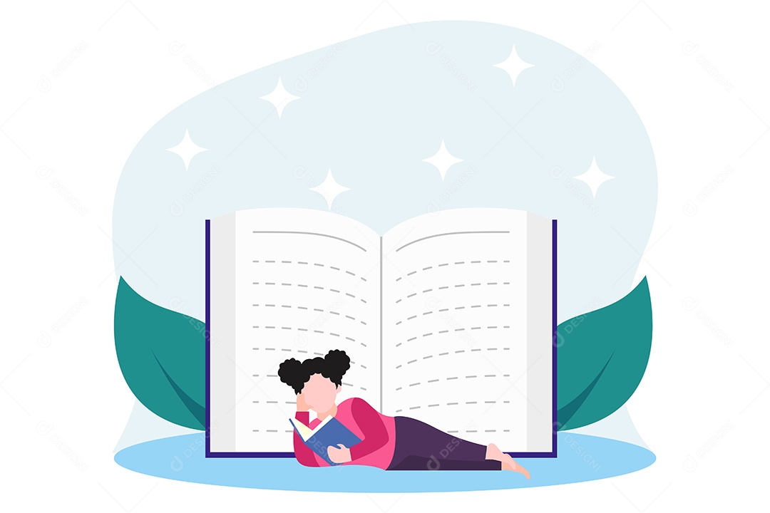 Ilustração do Dia Mundial do Livro Vetor EPS