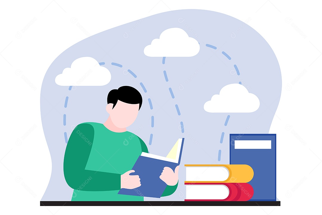 Ilustração do Dia Mundial do Livro Vetor EPS