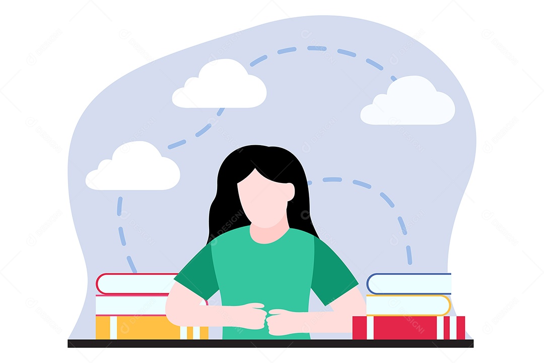 Ilustração do Dia Mundial do Livro Vetor EPS