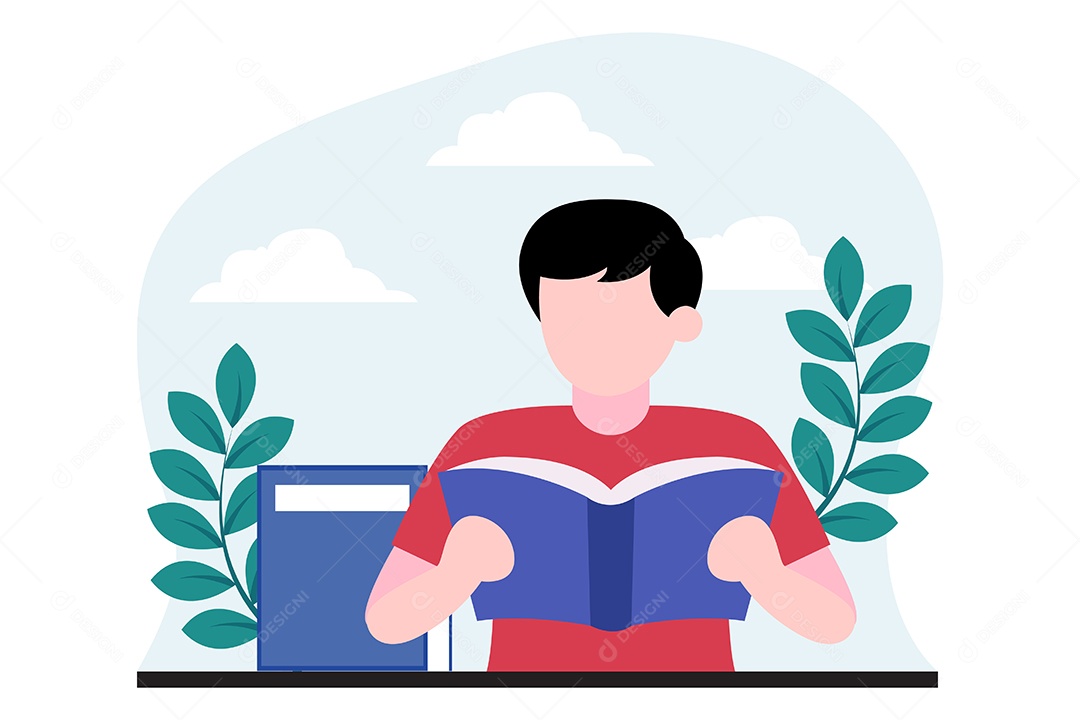 Ilustração do Dia Mundial do Livro Vetor EPS