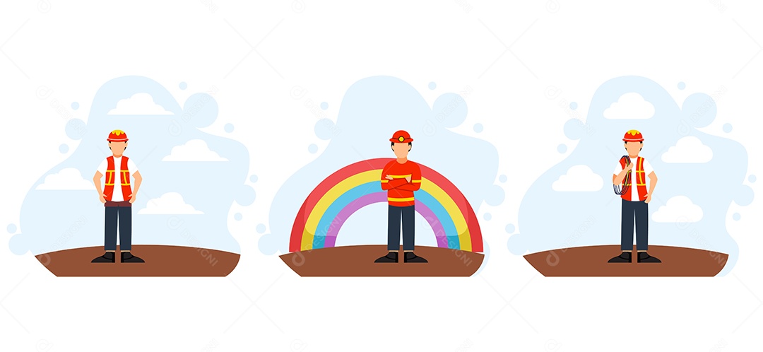 Ilustração do Dia do Trabalho Vetor EPS