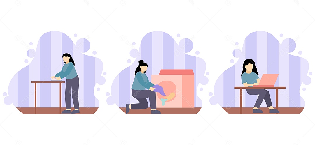 Ilustração do Dia do Trabalho Vetor EPS