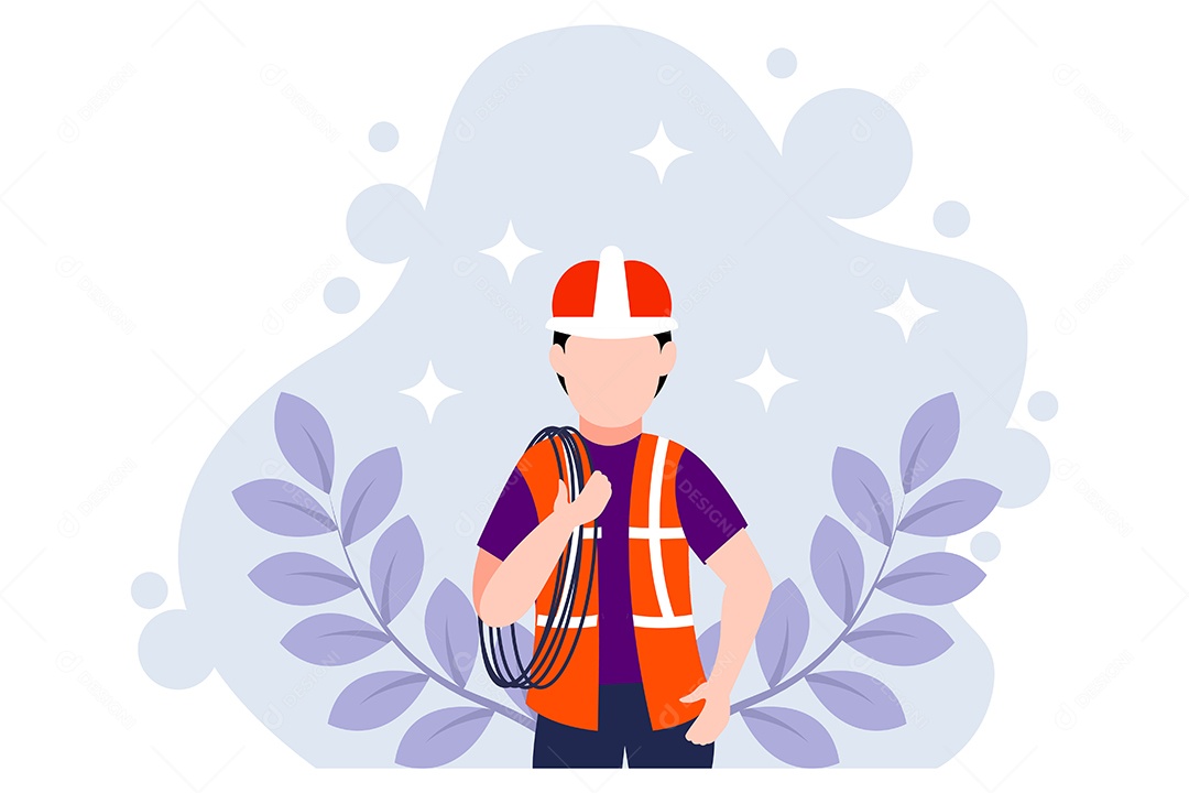 Ilustração do Dia do Trabalho Vetor EPS