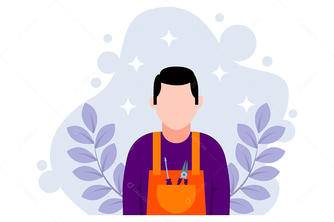 Ilustração do Dia do Trabalho Vetor EPS