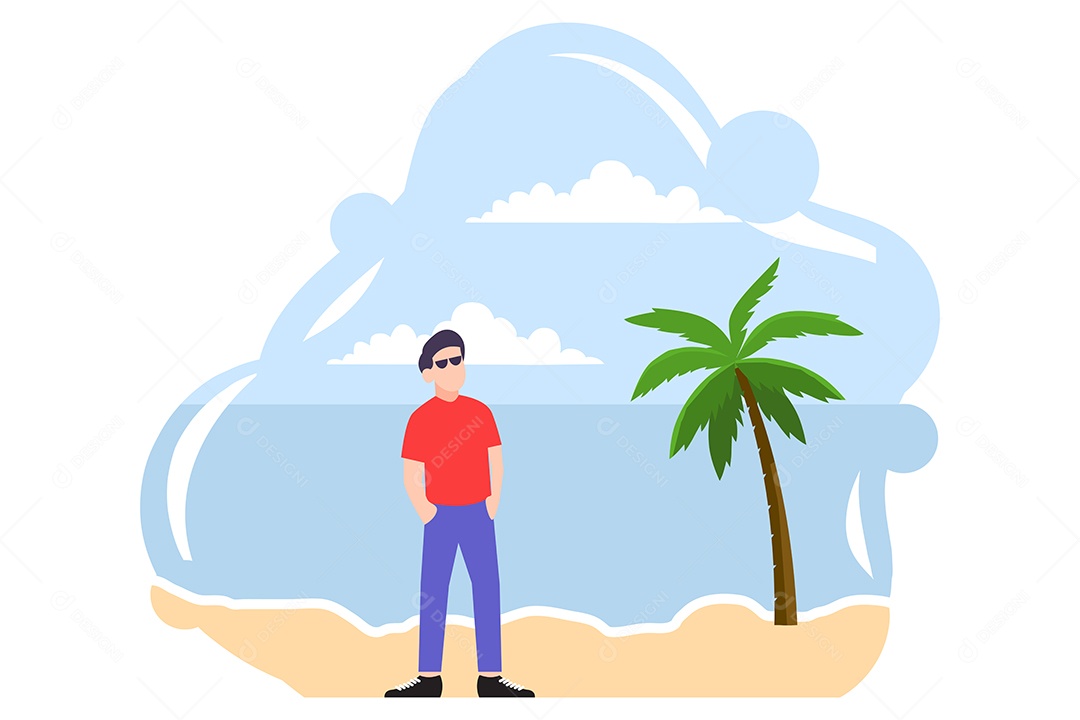 Ilustração do Viagem de Fim de Semana Vetor EPS