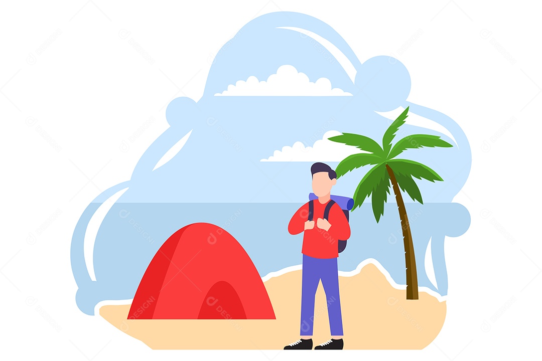 Ilustração do Viagem de Fim de Semana Vetor EPS