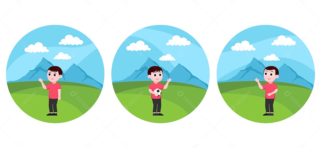 Ilustração do Dia das Crianças Vetor EPS