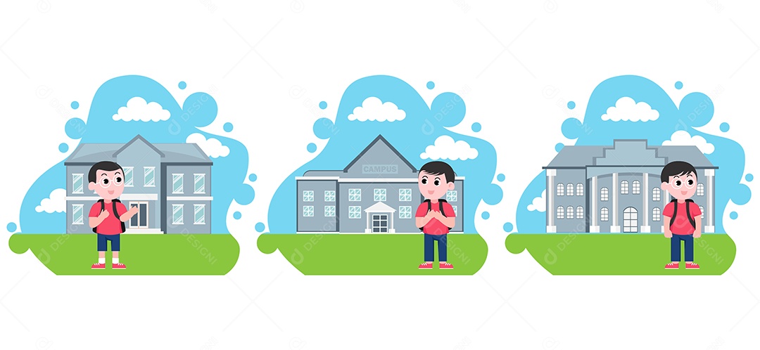 Ilustração do Dia das Crianças Vetor EPS