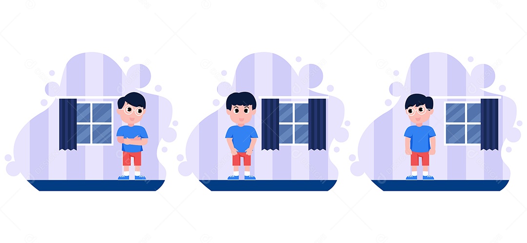 Ilustração do Dia das Crianças Vetor EPS