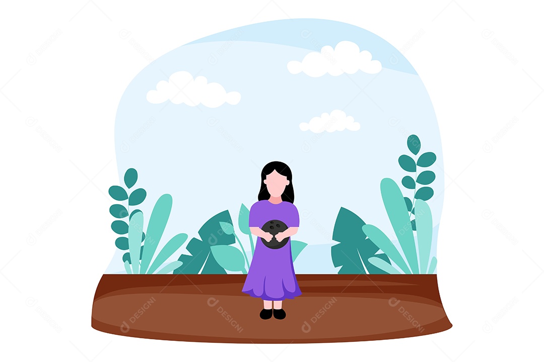 Ilustração do Dia das Crianças Vetor EPS