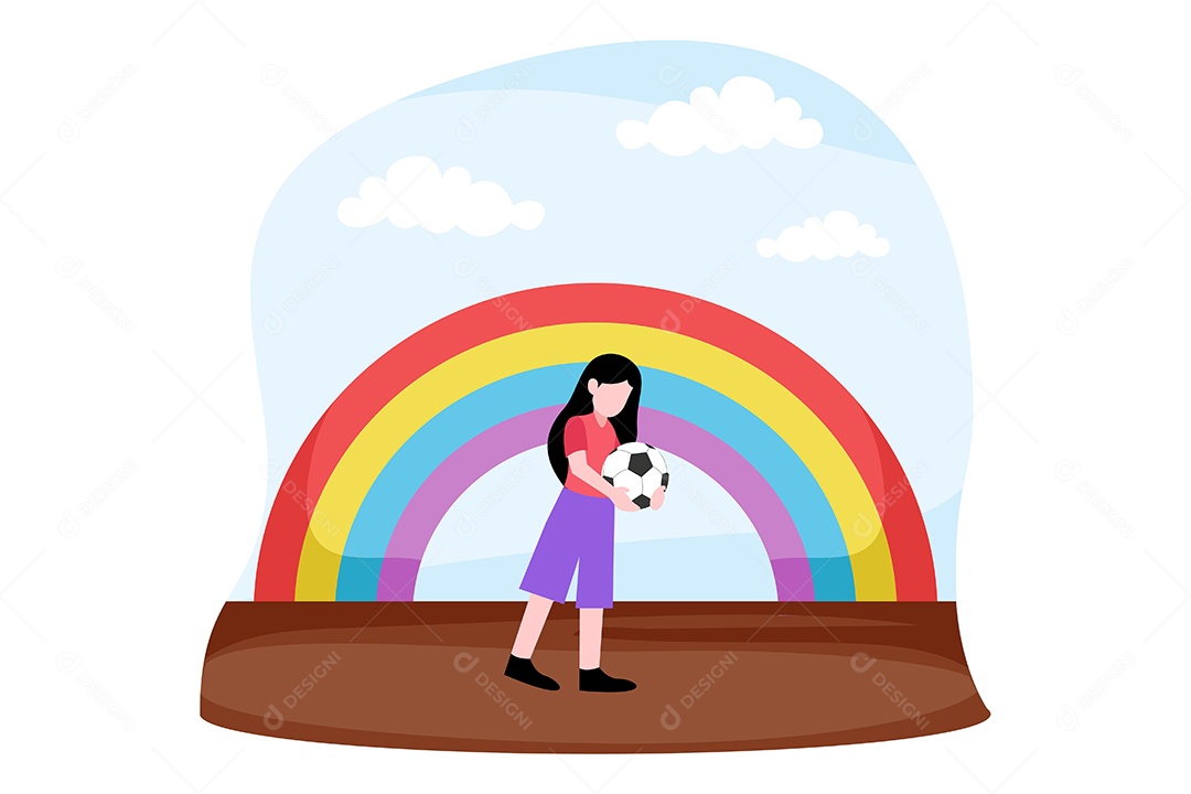 Ilustração do Dia das Crianças Vetor EPS