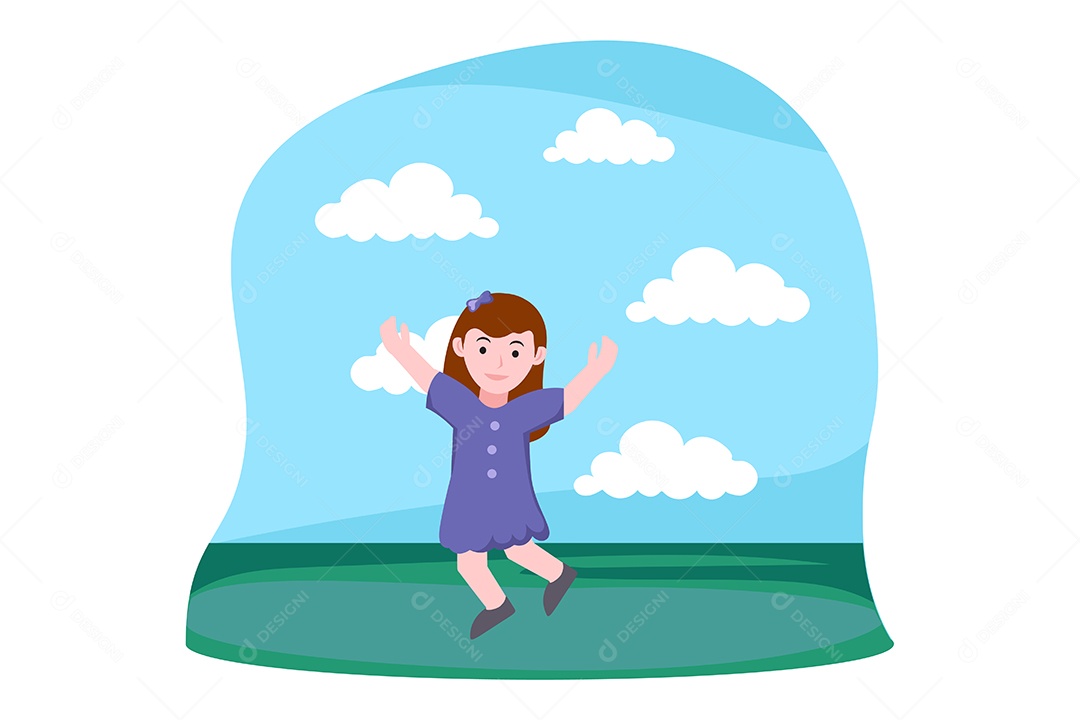 Ilustração do Dia das Crianças Vetor EPS