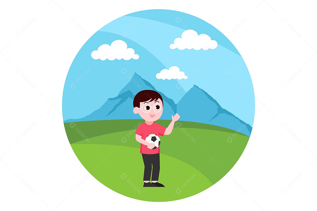 Ilustração do Dia das Crianças Vetor EPS