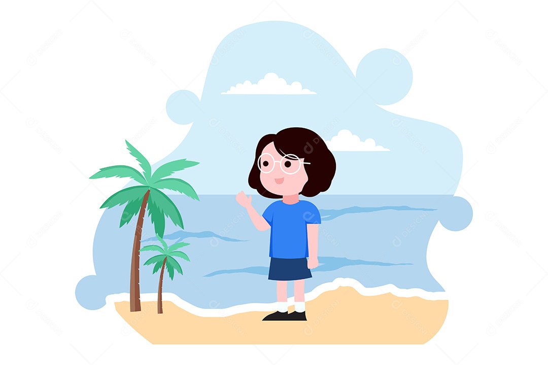 Ilustração do Dia das Crianças Vetor EPS