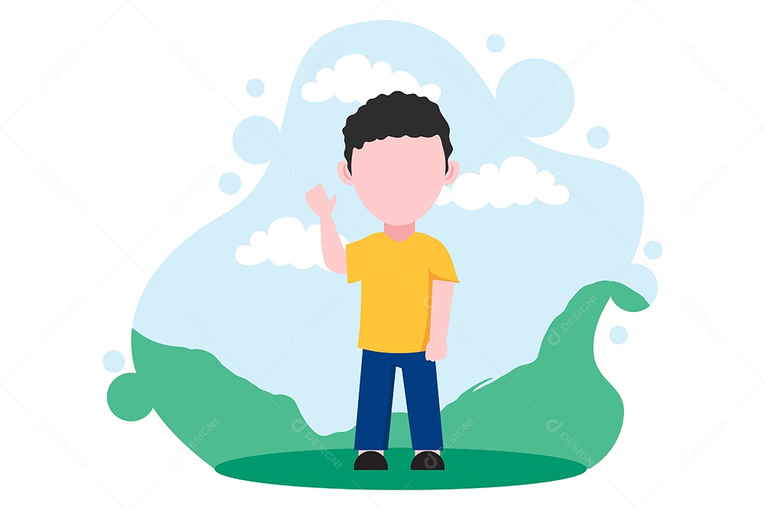 Ilustração do Dia das Crianças Vetor EPS