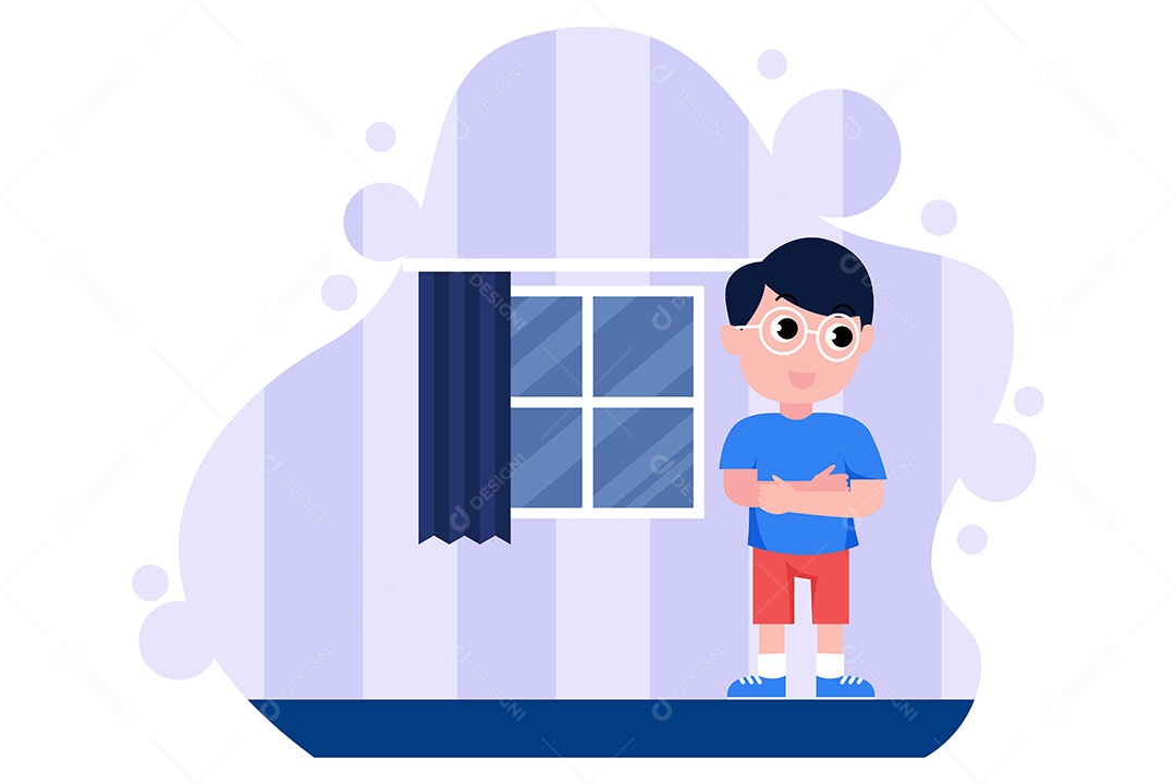 Ilustração do Dia das Crianças Vetor EPS