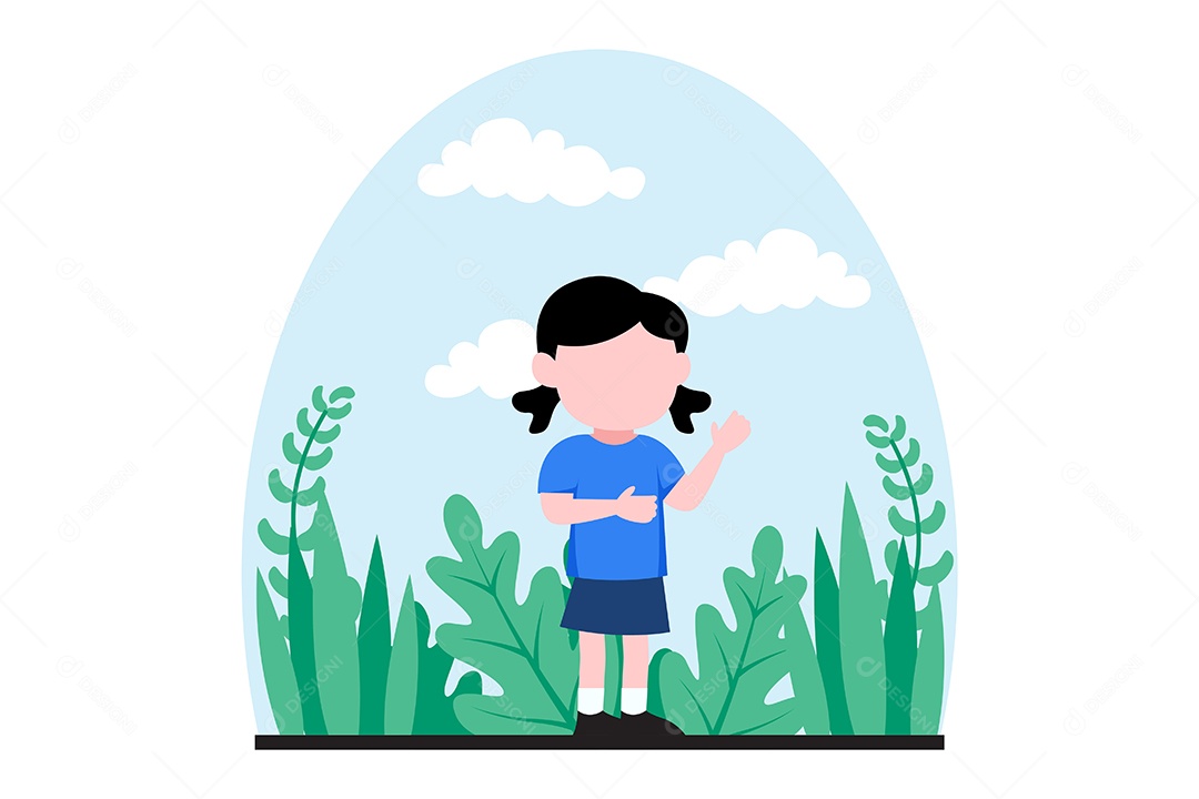 Ilustração do Dia das Crianças Vetor EPS