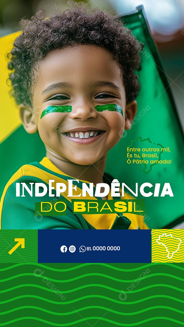 Story Independência do Brasil 07 de Setembro Loja Fechada Social Media PSD Editável