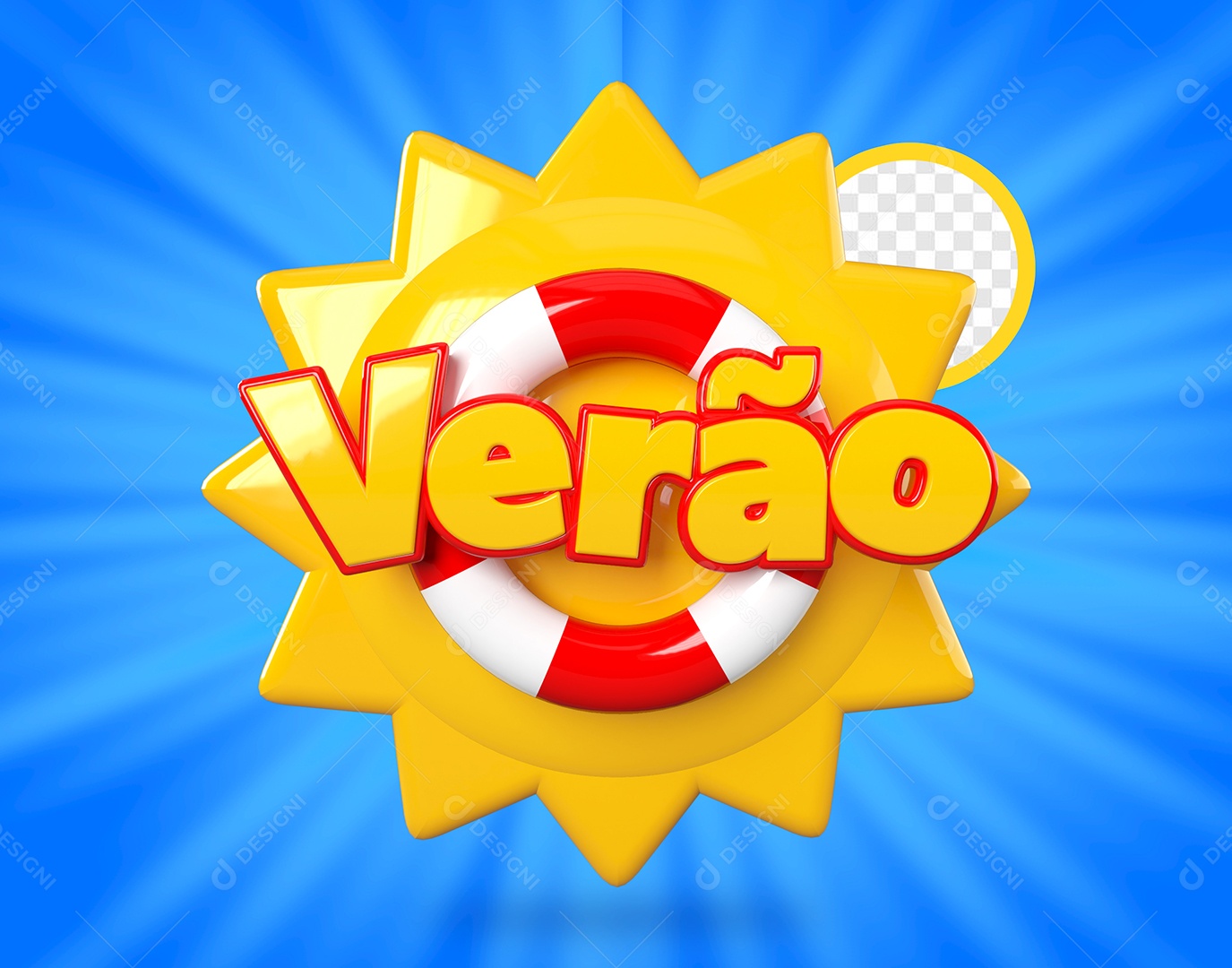 Selo 3D Para Composição Super Sale PSD