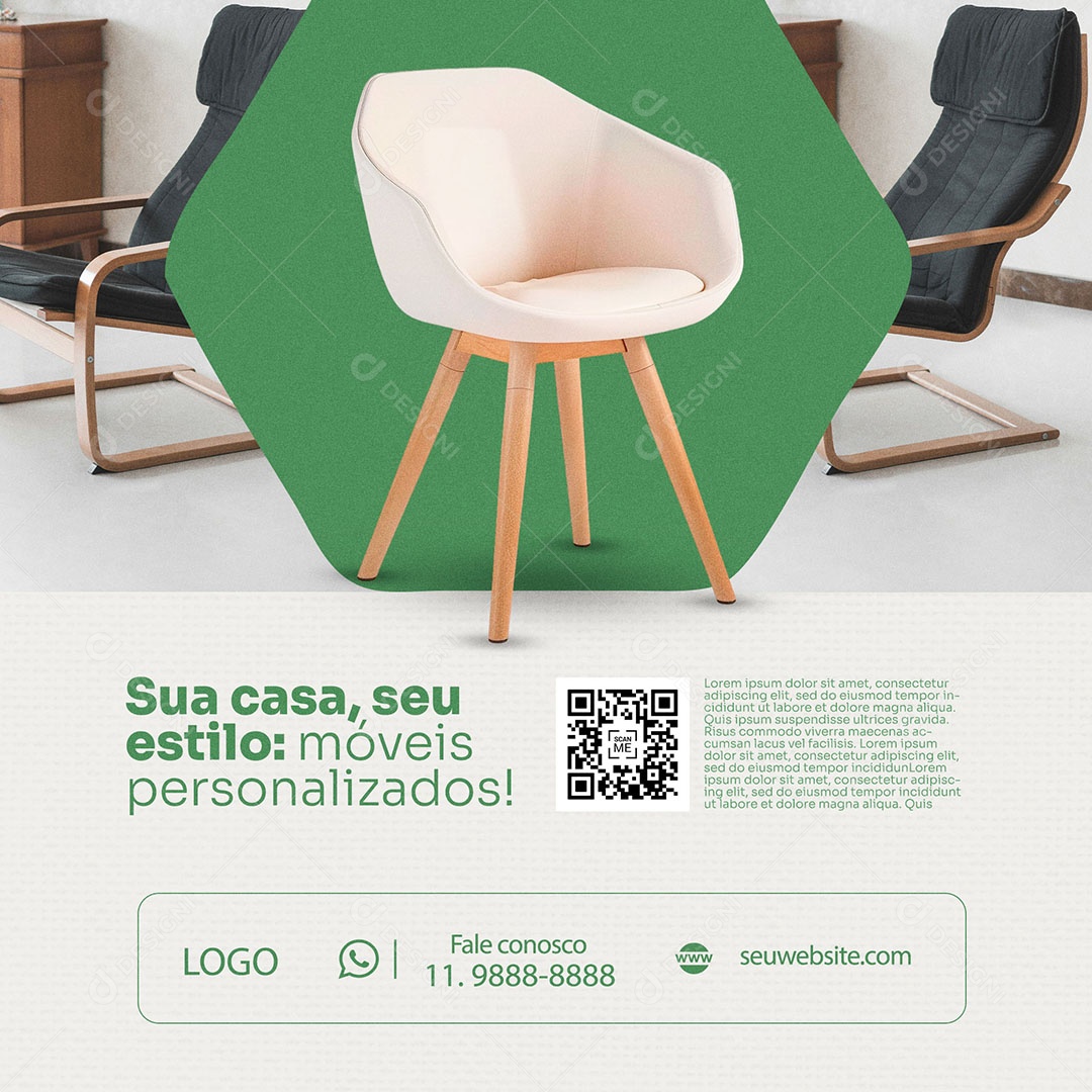 Loja de Móveis Sua Casa Seu Estilo Social Media PSD Editável