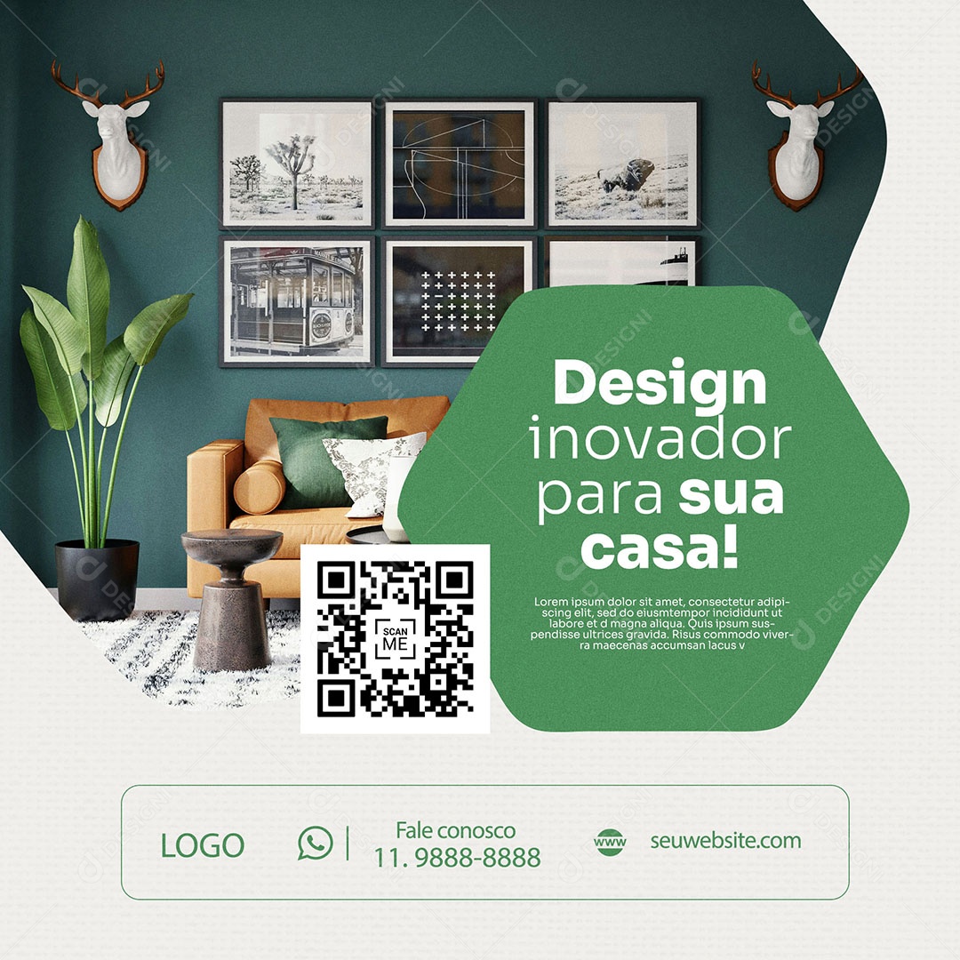 Loja de Móveis Design Inovador Para Sua Casa Social Media PSD Editável