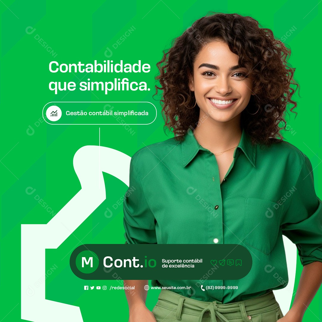 Contabilidade que Simplifica Social Media PSD Editável