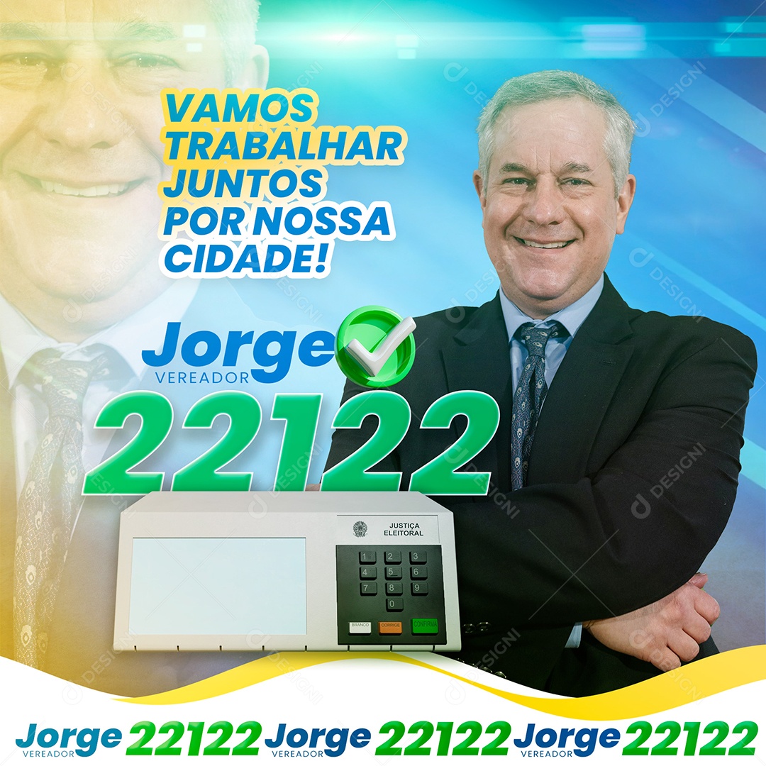Story Política Candidato Jorge Social Media PSD Editável