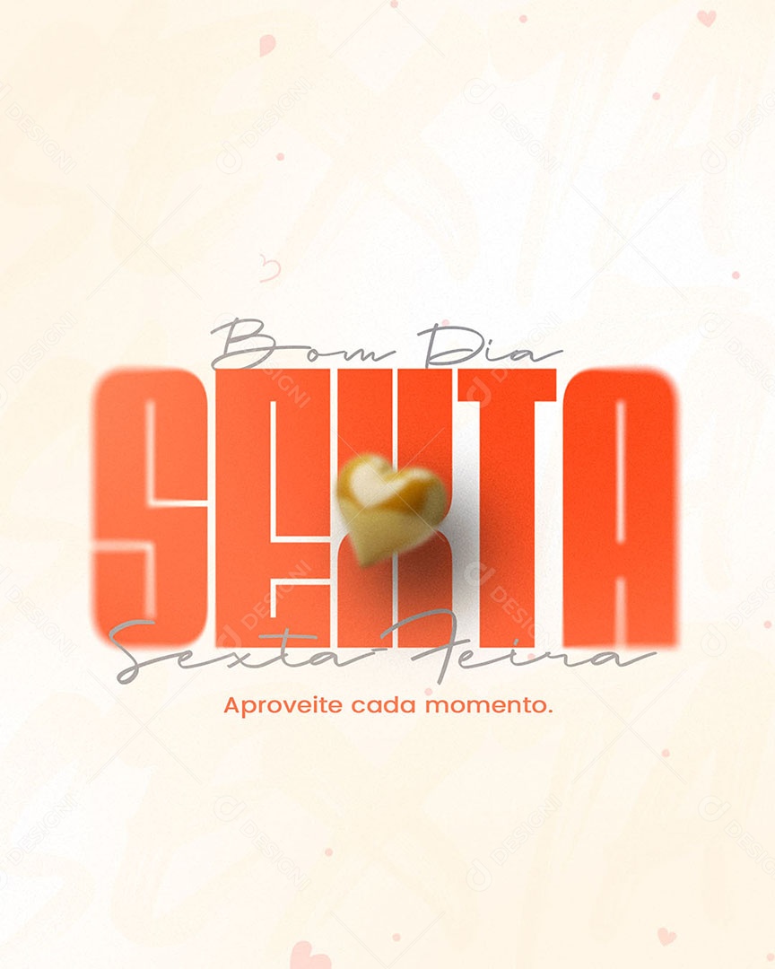 Frase Motivacional Bom Dia Sexta Social Media PSD Editável