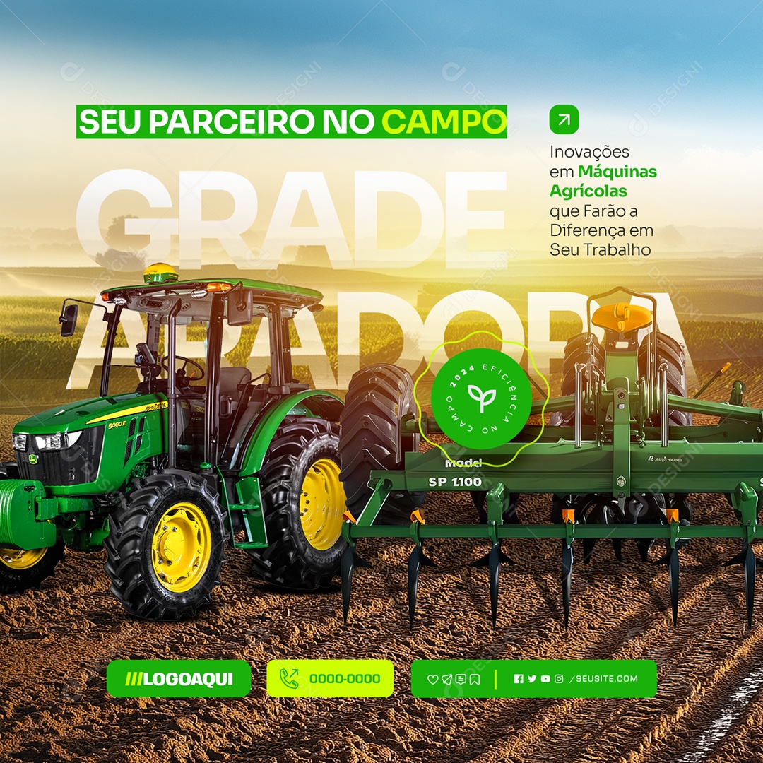 Seu Parceiro no Campo Social Media PSD Editável