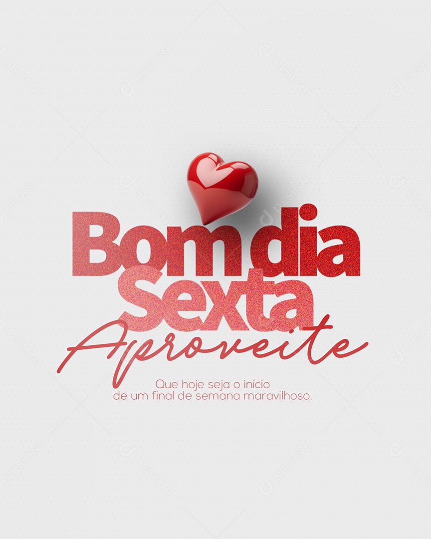 Frase Motivacional Bom Dia Sexta Social Media PSD Editável