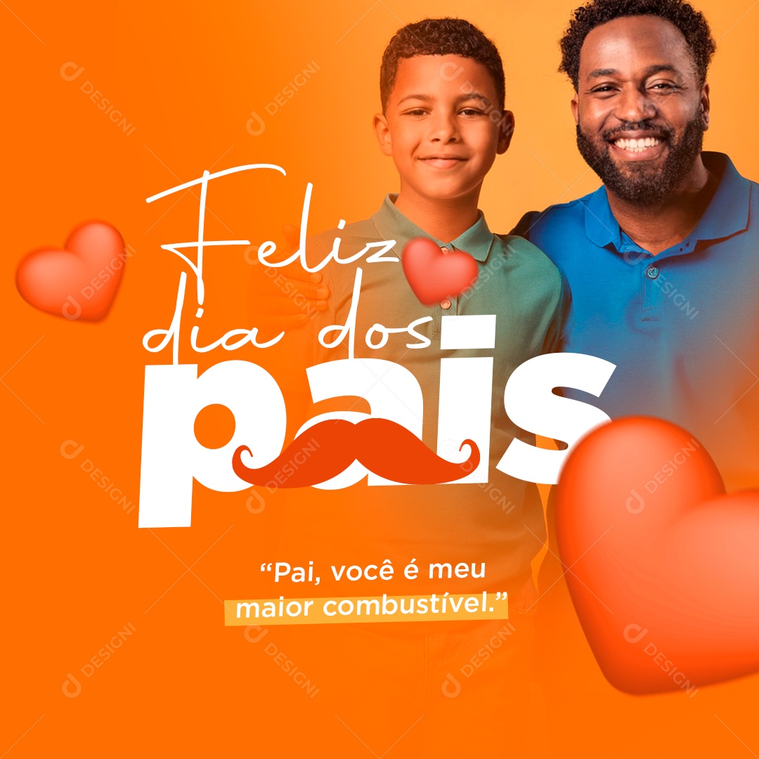 Feliz Dia Dos Pais 11 de Agosto Social Media PSD Editável