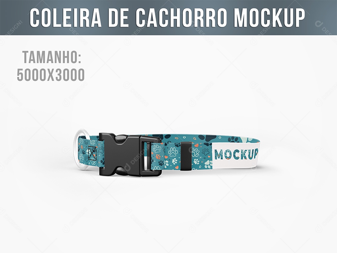 Coleira de Cachorro Mockup PSD Editável